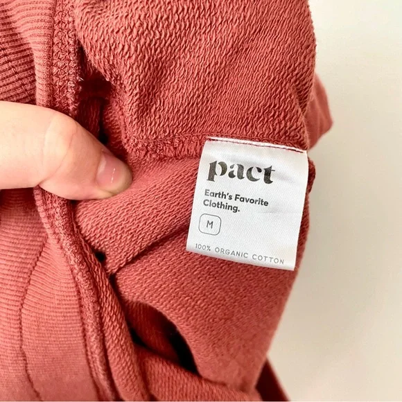 Pact Organic Cotton Jogger Sweatpants Burgundy - Picture 7 of 8